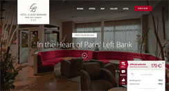 Desktop Screenshot of hotelclaudebernardparis.com